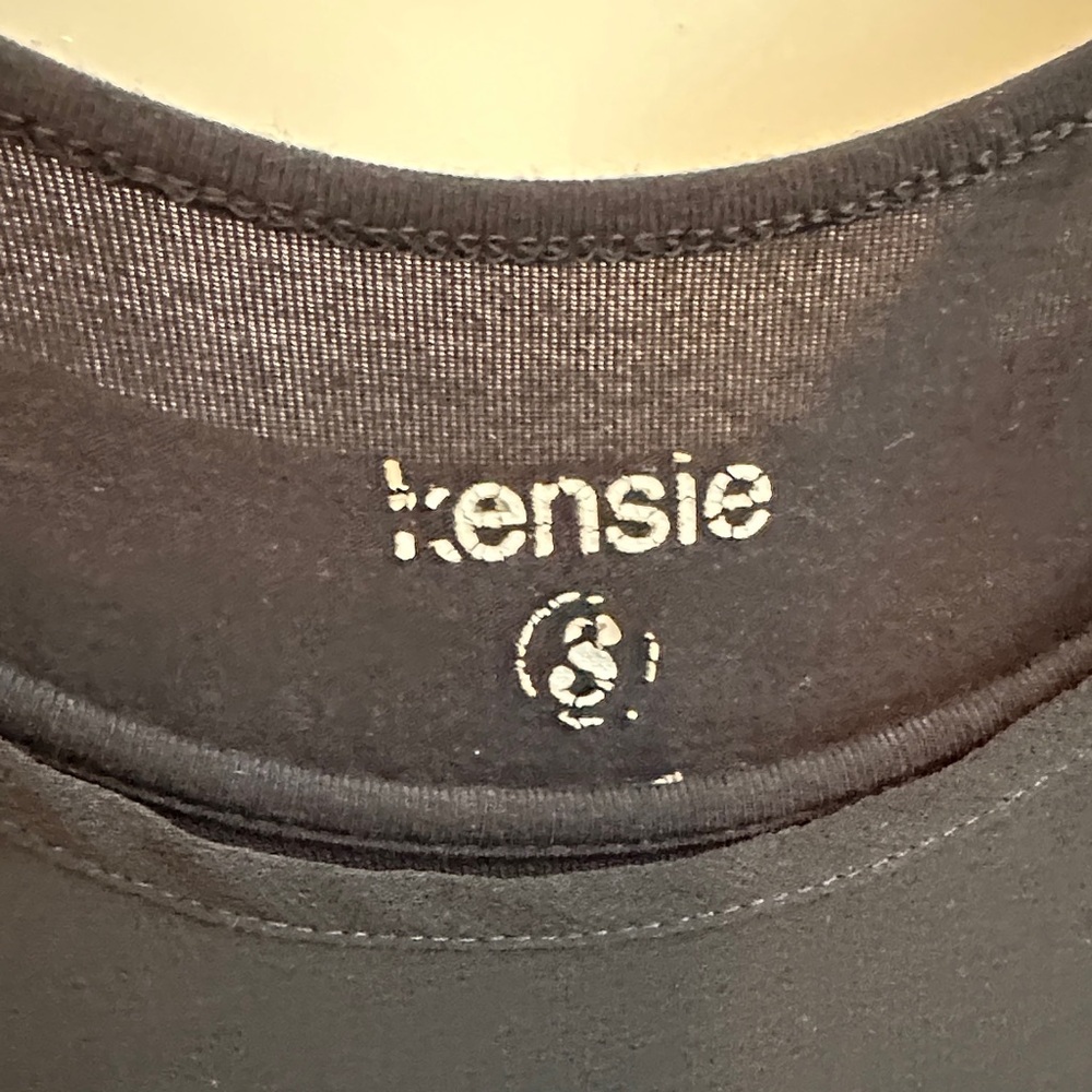 Kensie black Overlay Top